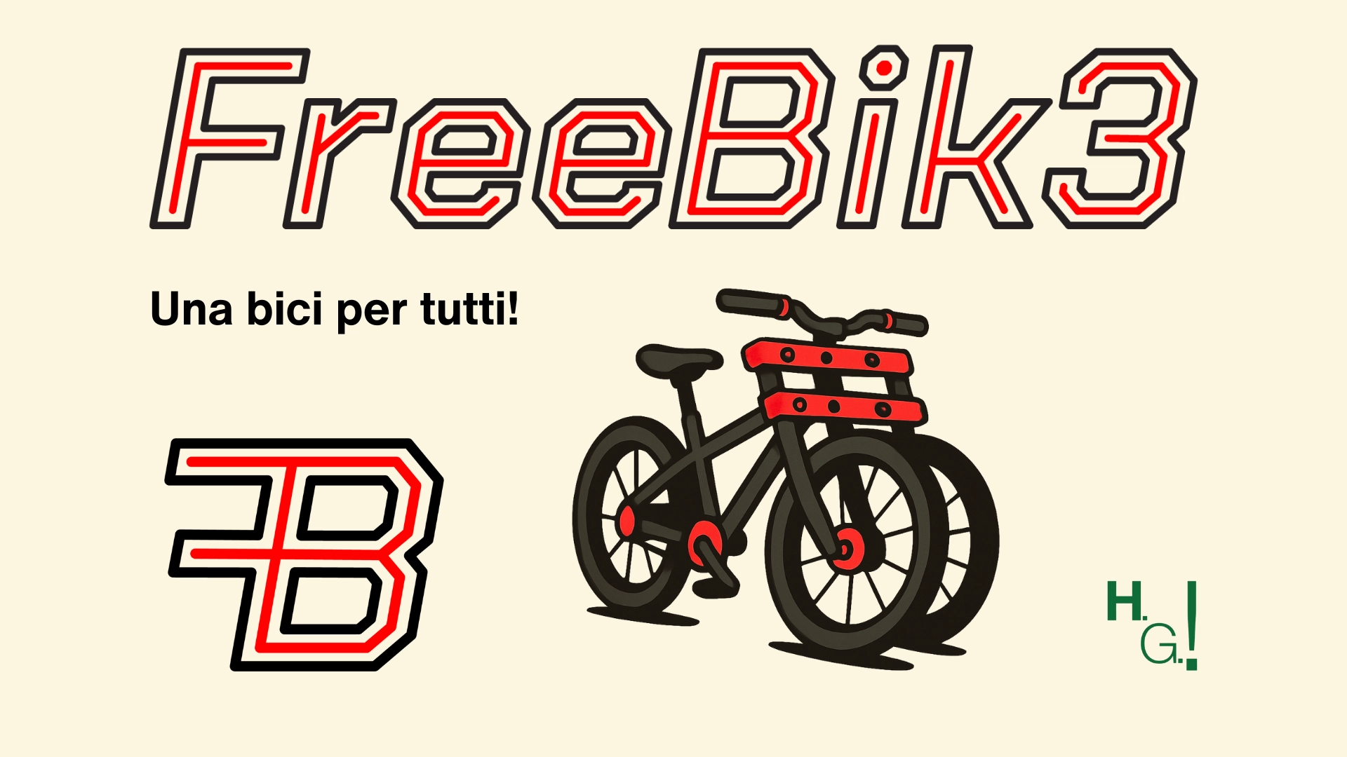 a black and red bicycle