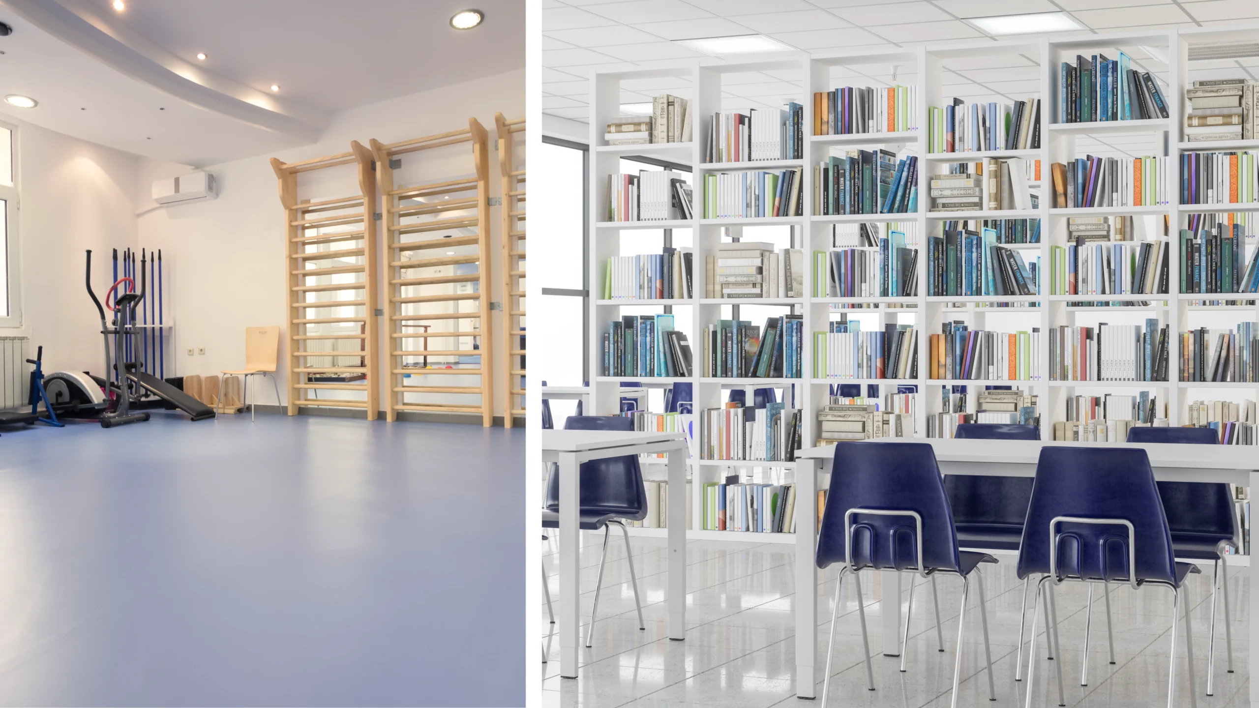 Sala terapie e palestra dell’Hospice IBOLYA